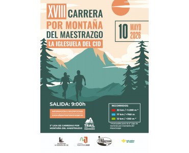 XVIII CARRERA POR MONTAÑA MESTRAZGO-LA IGLESUELA DEL CID 2026